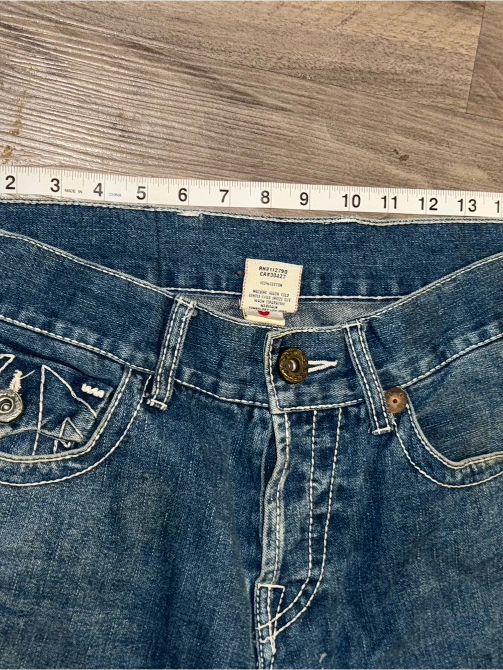 True Religion Billy Super T Jeans Men’s 34 Made USA Straight Leg Medium‎ Wash